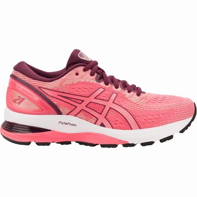 Női Asics Gel-Nimbus 21 Futócipő AS0681324 Rózsaszín/Rózsaszín